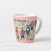 Funny Cats in Ugly Christmas Sweaters Milchtasse (Rechte Ecke)