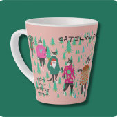 Funny Cats in Ugly Christmas Sweaters Milchtasse