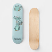 Funny Cats individuelle Name & color Skateboard (Vorderseite)