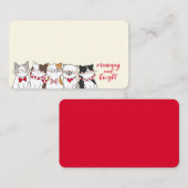 Funny Cats ist ein froher Urlaub. Platzkarte (Vorne/Hinten)