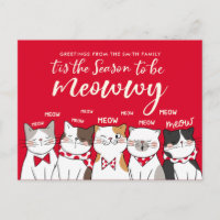 Funny Cats ist ein fröhlicher Feiertag Gruß