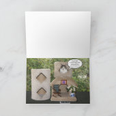 Funny Cats/Kätzchen Happy Birthday Estranple Karte (Innenseite)