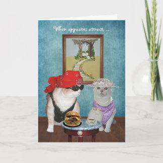Funny Cats/Kätzchen Valentine/Jubiläum Feiertagskarte