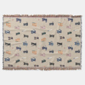Funny Cats & Knives Throw Blanket Decke (Vorderseite)