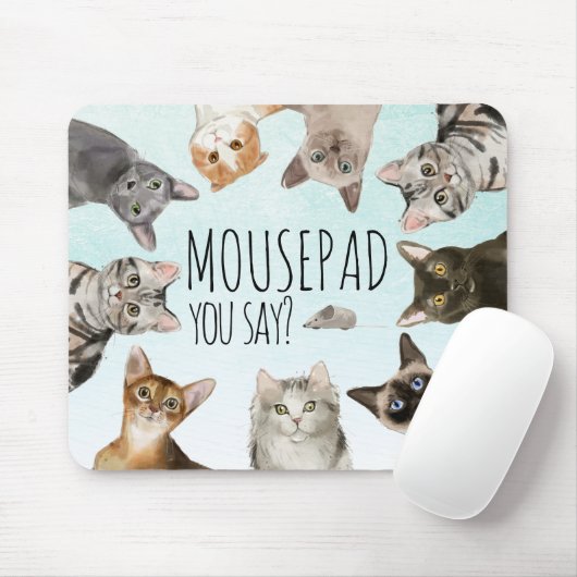 Funny Cats | MAUSpad, sagen Sie? Mousepad (Mit Mouse)