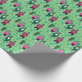 Funny Cats Model Ugly Christmas Sweaters Geschenkpapier (Ecke)