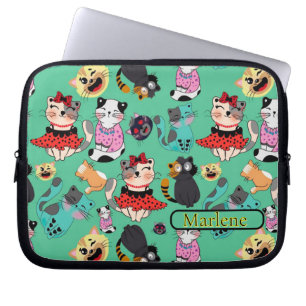 Funny Cats Monogramics Bag Laptopschutzhülle