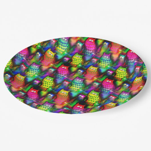 Funny Cats Muster-54578 Pappteller (Schrägansicht)