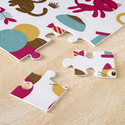 Funny Cats Muster Puzzle (Seite)