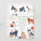 Funny Cats niedlich Purfect Geburtstagsparty Einladung (Vorderseite)