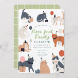 Funny Cats niedlich Purfect Geburtstagsparty Einladung<br><div class="desc">Niedliche Farbige Katzen Purfect Geburtstagsparty</div>