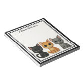 Funny Cats Peeking Note Pad Notizblock (angewinkelt)