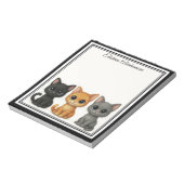 Funny Cats Peeking Note Pad Notizblock (Rotiert)