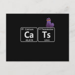 Funny Cats Periodische Tischelemente Funny Science Postkarte<br><div class="desc">Gewittert, Katze, periodisch, Wissenschaft, Chemie, Element, Geschenk, Geburtstag, Tier, Katze, Haustier</div>