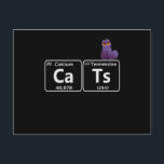 Funny Cats Periodische Tischelemente Funny Science Postkarte<br><div class="desc">Gewittert, Katze, periodisch, Wissenschaft, Chemie, Element, Geschenk, Geburtstag, Tier, Katze, Haustier</div>