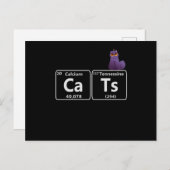 Funny Cats Periodische Tischelemente Funny Science Postkarte (Vorne/Hinten)