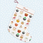 Funny Cats Personalisiert Kleiner Weihnachtsstrumpf<br><div class="desc">Ein Haufen unterhaltsamer,  niedlicher Katzen in Winterurlaubshüten und Accessoires zum Lächeln. Originelle Kunst von Nic Squirrell.</div>