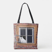 Funny Cats Pinkeln aus der Fenstertasche Tasche (Rückseite)