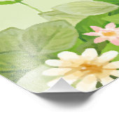 Funny Cats singen unter Kirschblüten Fotodruck (Ecke)