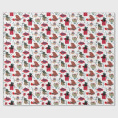 Funny Cats spielen in Weihnachtsboxen Geschenkpapier (Flach)