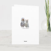 Funny Cats UFO Geburtstag Karte (Rückseite)