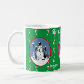 Funny Cats und Snowman Tale Personalisiert Kaffeetasse (Links)