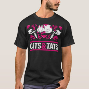 Funny Cats und Tats Geschenk Tattoo Ink Tattoo Art T-Shirt