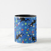 Funny Cats und Weihnachtslicht Tasse (Zentrum)