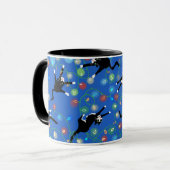Funny Cats und Weihnachtslicht Tasse (Vorderseite Links)