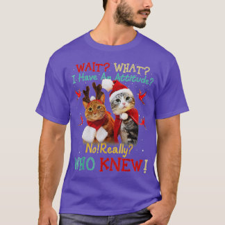 Funny Cats Weihnachten Frohe Weihnachtsgeschenke M T-Shirt