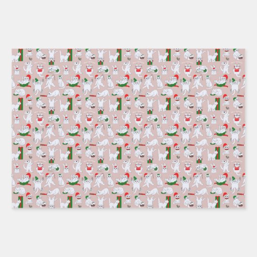 Funny Cats Weihnachten Geschenkpapier Set (Vorderseite 3)