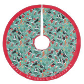 Funny Cats Weihnachts-Strümpfe Brushed Polyester T Polyester Weihnachtsbaumdecke (Vorderseite)