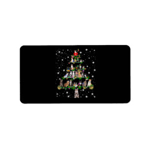 Funny Cats Weihnachtsbaum T-Shirt Dekoration Gesch Adressaufkleber