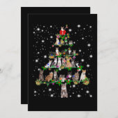 Funny Cats Weihnachtsbaum T-Shirt Dekoration Gesch Einladung (Vorne/Hinten)
