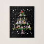 Funny Cats Weihnachtsbaum T-Shirt Dekoration Gesch Puzzle (Vertikal)