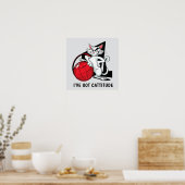 Funny Cattitude Cat Poster (Küche)