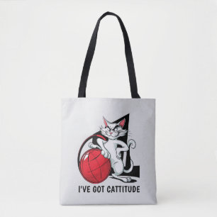 Funny Cattitude Cat Tasche