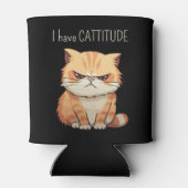 Funny Cattitude Dosenkühler (Rückseite)