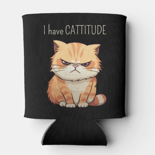 Funny Cattitude Dosenkühler (Rückseite)