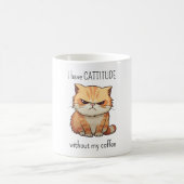 Funny Cattitude Kaffeetasse (Mittel)