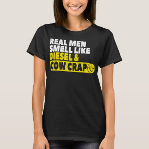 Funny Cattleman Geschenk echte Männer riechen wie T-Shirt