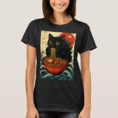 Funny Catzilla Anime Ramen Japanese Cat Men Women T-Shirt (Vorderseite)