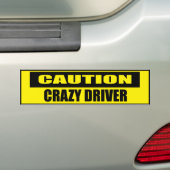 Funny Cauzy Crazy Driver Autoaufkleber (Auf Auto)