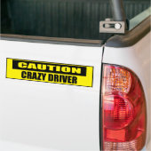Funny Cauzy Crazy Driver Autoaufkleber (Auf Lkw)