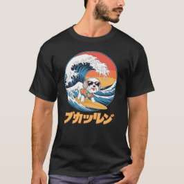 Funny Cavachon Japanisch Kanagawa Wave Dog T-Shirt
