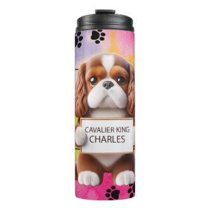Funny Cavalier King Charles Dog Thermosbecher