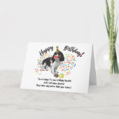 Funny Cavalier King Charles Pet Dog Birthday Card Einladung (Vorderseite)