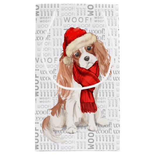 Funny Cavalier King Charles Spaniel Small Geschenk Kleine Geschenktüte (Rückseite)