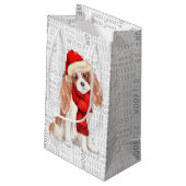 Funny Cavalier King Charles Spaniel Small Geschenk Kleine Geschenktüte (Rückseite Schrägansicht)
