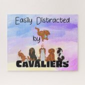 Funny Cavalier King Charles Spaniels Puzzle (Horizontal)